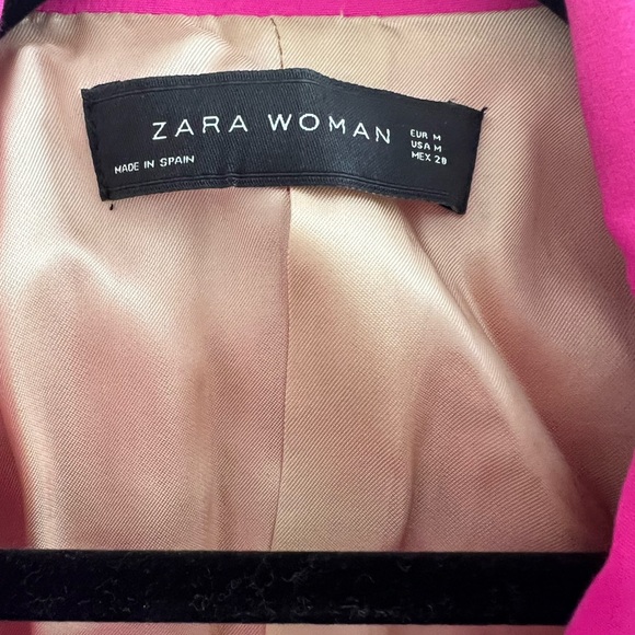 Zara Pink Double-Breasted Blazer - Picture 3 of 3